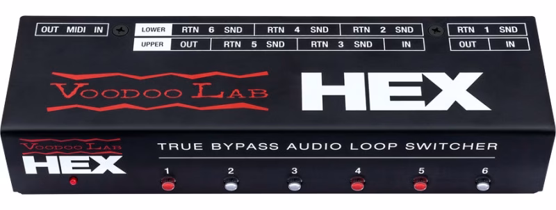 HEX True Bypass 6-Loop Audio Switcher