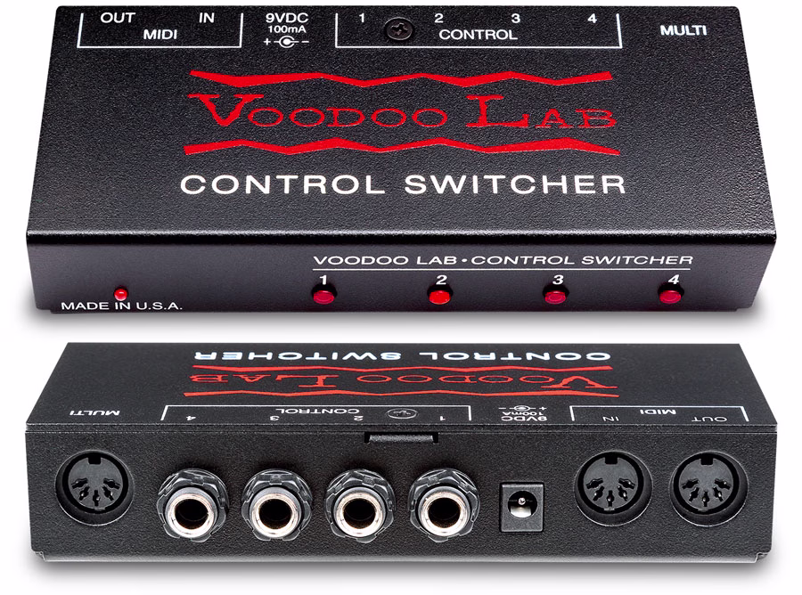 Voodoo Lab Control Switcher MIDI Amp Commander for switching amp channels via guitar effects switching system